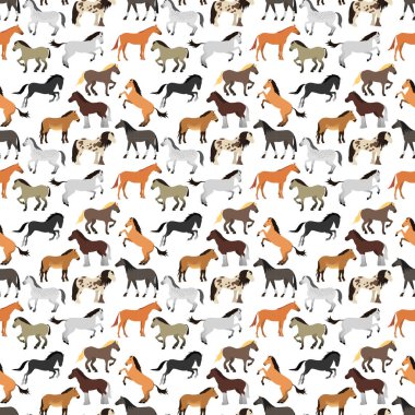 Pürüzsüz desenli düz bir at..