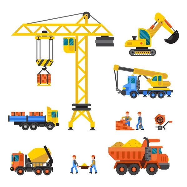 En construcción ilustración vectorial técnica — Vector de stock