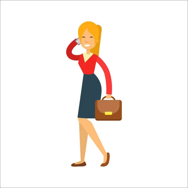 Business woman vector character. — Stock Vector