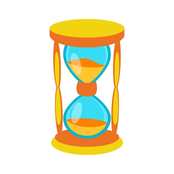 Інструмент вимірювання часу пісочного годинника ізольовано . — стоковий вектор