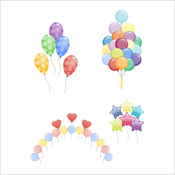 Ensemble de vecteurs de ballons . — Image vectorielle