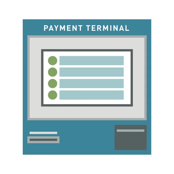 Банкомат платіжний термінал Векторні ілюстрації . — стоковий вектор