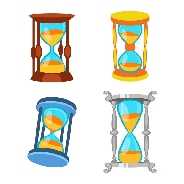 Reloj de arena vector aislado . — Vector de stock