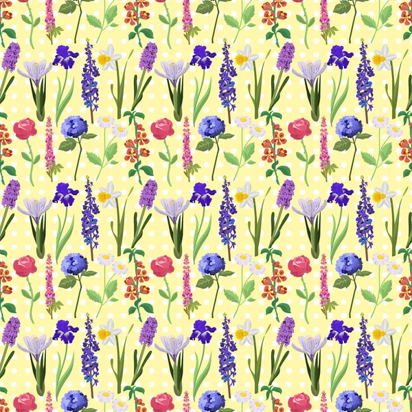 Illustration vectorielle de motif de fleur — Image vectorielle