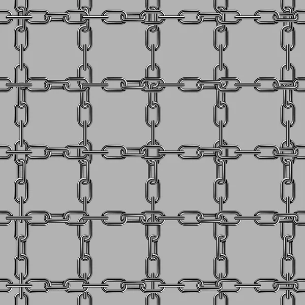 Řetězy spojit sílu spojení vektorové bezešvé pattern kovových částí a železné zařízení ochranu silné znamení lesklý design zázemí. — Stockový vektor