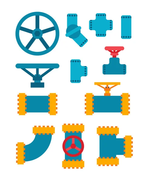 Ilustracja wektorowa mechanizm różnych części maszyny. — Wektor stockowy