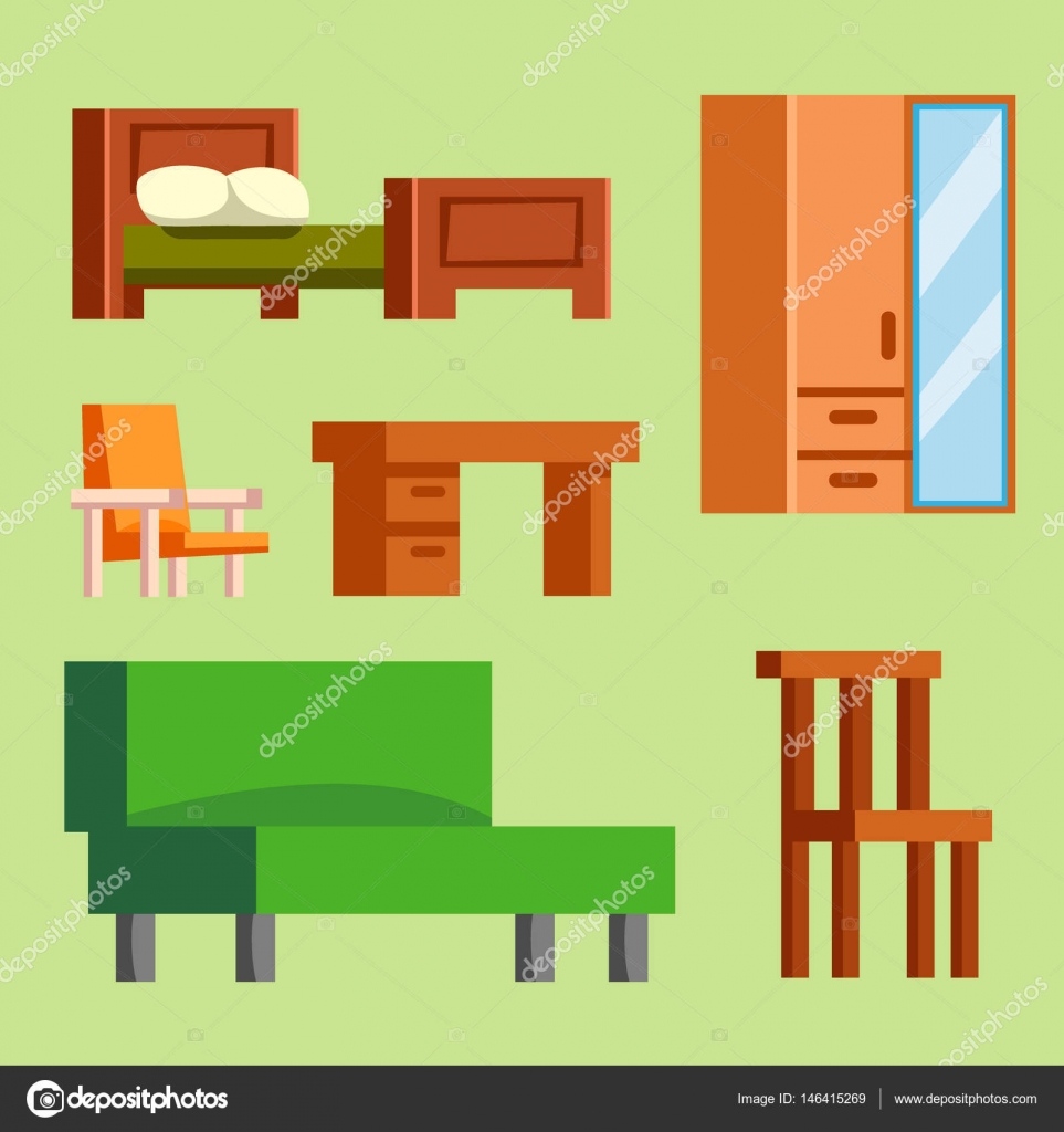 Sofa Isolated Vector Illustration Isolated Furniture