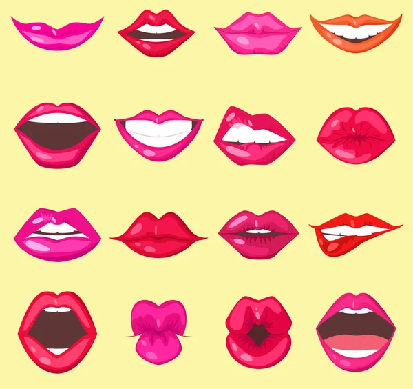 Woman lips vector illustration. — Stock Vector