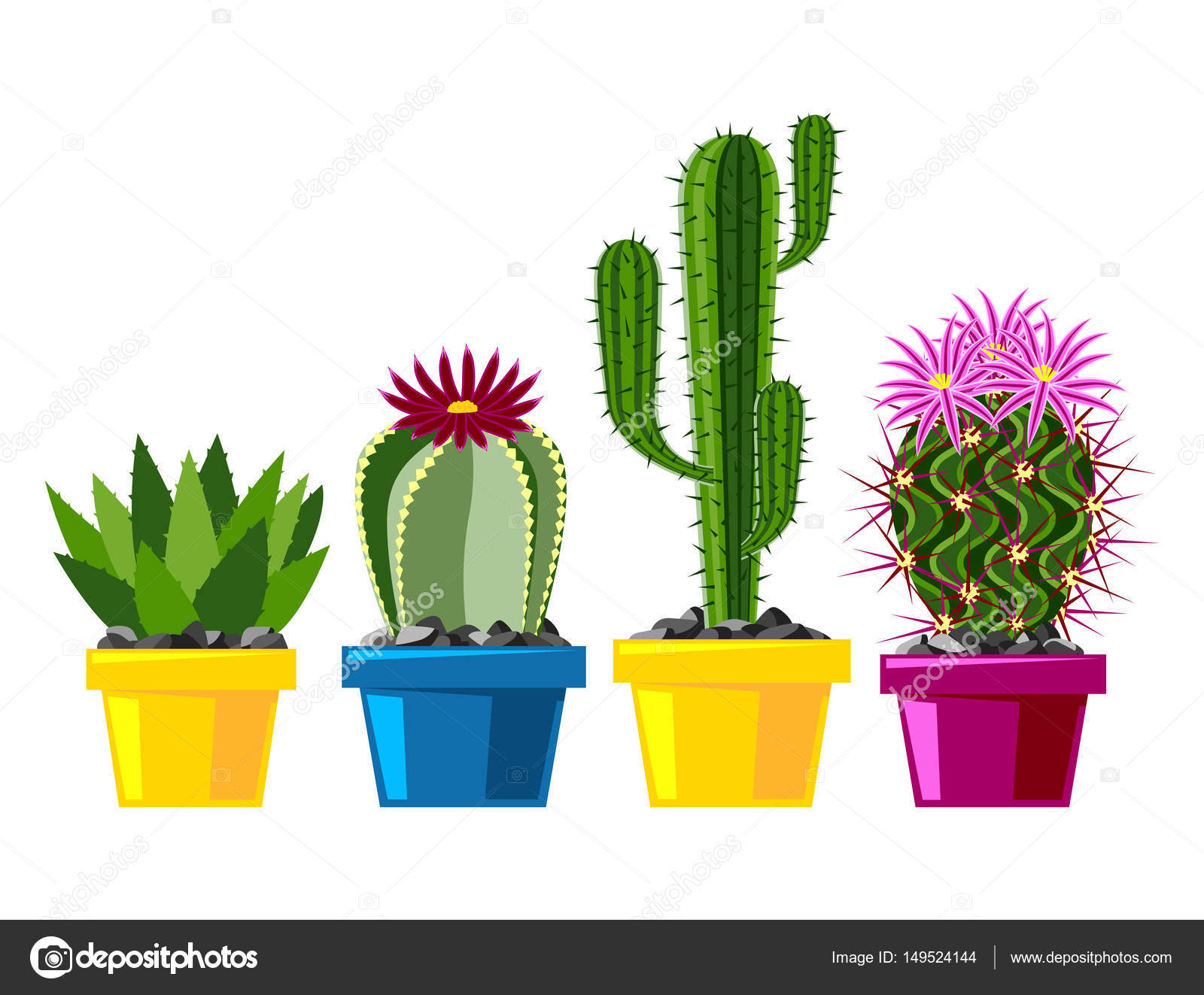 Vetores de Natureza De Estilo Simples Do Cacto Do Deserto Desenho Gráfico  Planta Suculenta E Tropical Mexicana Arte Do Jardim Cactos Vetor Floral  Ilustração De Cartoon De Flor Verde e mais imagens