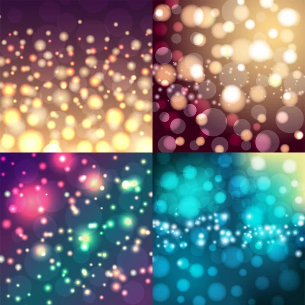 Kreativ Bokeh universell Textur abstrakt bunt verschwimmen Hintergrund Ornament Vektor Illustration. — Stockvektor