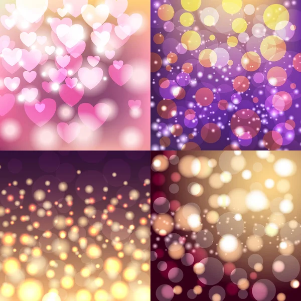 Créatif bokeh universel texture abstrait coloré flou fond ornement vectoriel illustration . — Image vectorielle