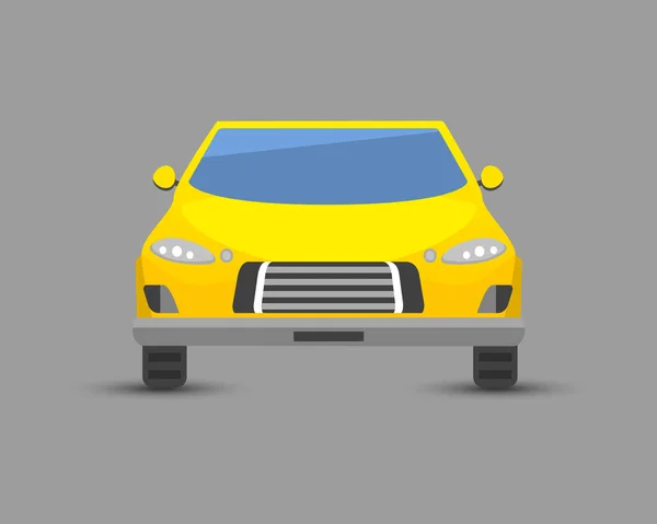 Type de véhicule plat jaune conception de type vecteur générique classique illustration d'entreprise isolé . — Image vectorielle