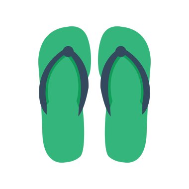 Terlik kadın çok renkli izole üzerinde beyaz casual yaz ayakkabı çifti vektör tasarımı