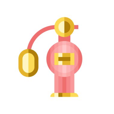 Glamour moda güzel kozmetik şişe kadın ambalaj tüp vektör çizim parfüm.