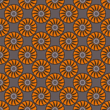 Renkli daire seamless modeli şekil sanat geometrik grafik arka plan vektör çizim