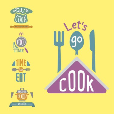 Pişirme rozet motivasyon metin vektör çizim fırın Dükkanı gıda tipografi etiketleri tasarım öğeleri