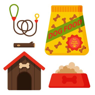 Vektör çizim komik safkan Alman çoban köpek özenli mutlu evde beslenen hayvan safkan köpek Aksesuar.