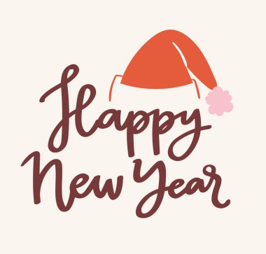 2018 mutlu yeni yıl metin logo rozet tatil takvim baskı tasarımı Merry Christmas yeni doğan parti illüstrasyon yazı