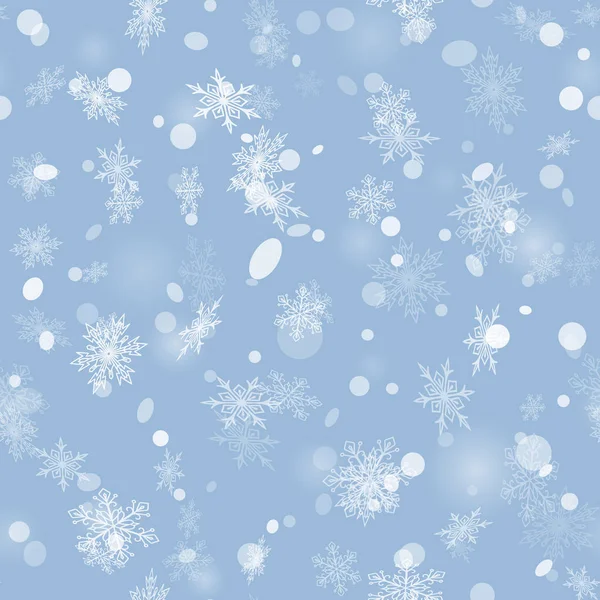 Sněhové vločky vektorové ikony zmrazené mrazem hvězda vánoční dekorace sněhová zimní vločky elemets Xmas holiday design illustartion bezešvé patetrn — Stockový vektor
