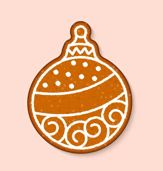 Galleta de Navidad dulces juguete vector dulces postres comida cocinada pasteles tradicionales para la cena de Navidad y la ilustración de la tetera — Archivo Imágenes Vectoriales