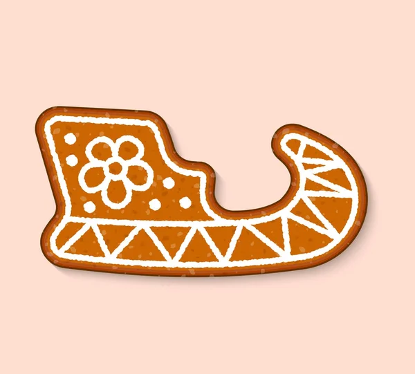 Galleta de Navidad pastel de caramelo vector dulces postres comida cocinada pasteles tradicionales para la cena de Navidad y la ilustración de la tetera — Archivo Imágenes Vectoriales