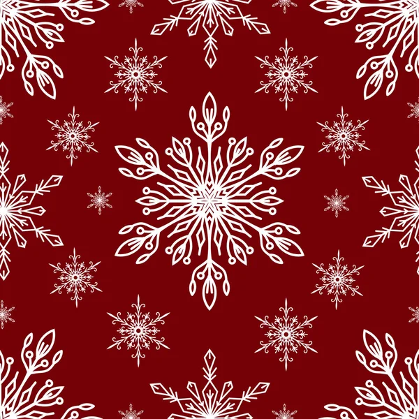 Snöflingor vektor ikoner frozen frost stjärna jul dekoration snö vinter flingor elemets Xmas semester design illustartion sömlös patetrn — Stock vektor