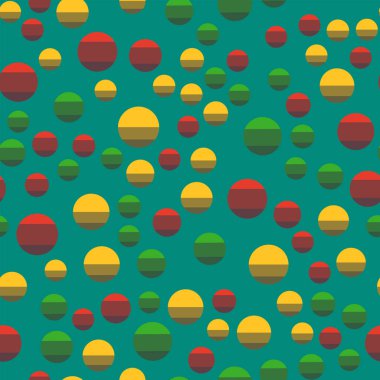 Renkli daire seamless modeli şekil sanat geometrik grafik arka plan vektör çizim