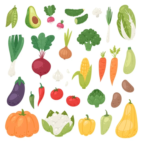 Vettore di verdure nutrizione sana di pomodoro vegetale pepe e carota per i vegetariani che mangiano cibo biologico da illustrazione alimentare vegetariana dieta set isolato su sfondo bianco — Vettoriale Stock