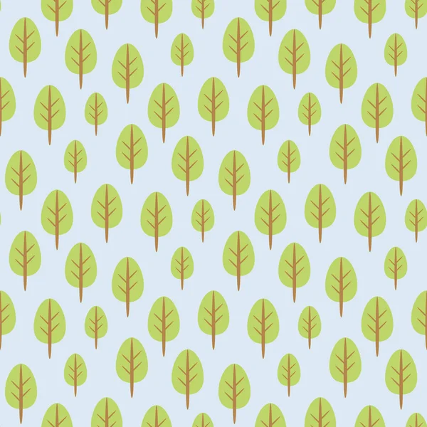 Baum Wald Vektor Outdoor Reisen natürliche nahtlose Muster Hintergrund grün Baum Kiefer Fichte Zweig Zeder Pflanze Blatt Illustration — Stockvektor