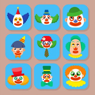 Palyaço vektör sirk adam en iyi oyuncusu karnaval aktör makyaj saçmalıklarının hokkabazlık Yontulmamış insan karikatür çizimler karakterler