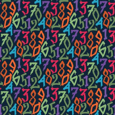 Grunge yazı tipi boya sembolü tasarım vektör alfabe graffiti metin fırça grafik mürekkep Dikişsiz desen arka plan el çekilmiş.