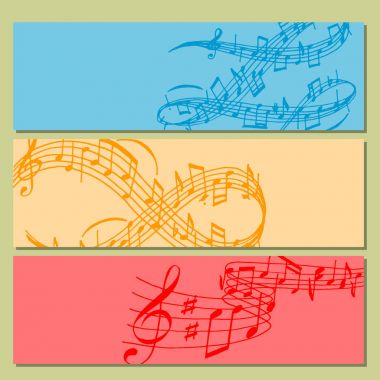 Müzik melodi Derma müzisyen afiş sembolleri ses melodi metin ses Senfoni vektör çizim yazma notlar