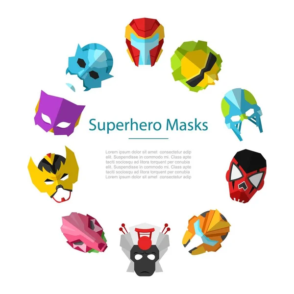 Star Wars masques extraterrestres cadre cercle, illustration vectorielle. Monstres étoiles guerres masques, cosmique, couverture de visage de l'espace extérieur ou masque pour fête ou mascarade . — Image vectorielle