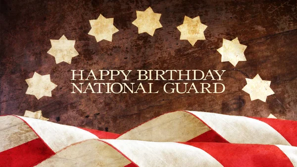 Alles Gute zum Geburtstag Nationalgarde. Sterne — Stockfoto