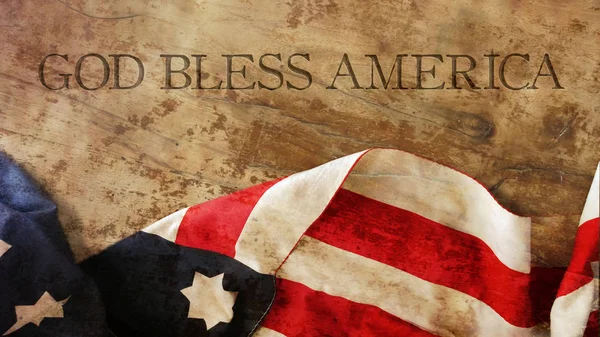 God Bless America. Flag — Stock Photo, Image