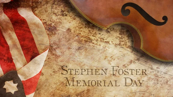 Stephen Foster Memorial Day. Violín América — Foto de Stock