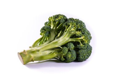 Tek Brocoli kök üst Bush sebze taze çiğ Ingredi yemek