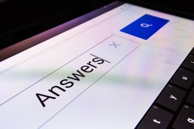 Büyüteç Camı arama kutusu boş boş Internet ekran yanıtlar