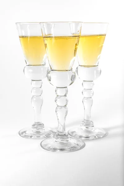 Single Shot Glass Wine Style Isolated White Background Triple Th — Stock Photo, Image