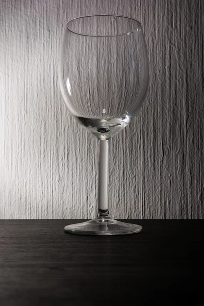 Transparente vinho vidro textura fundo Flash Preto Branco — Fotografia de Stock