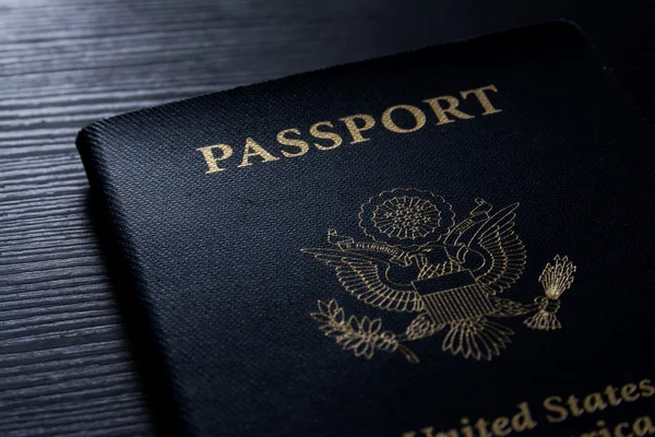 Pasaport kitapçık kapak Amerika Birleşik Devletleri Amerikan siyah kontrast Resepsiyon Flash seyahat