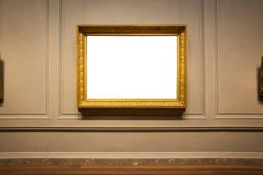 Süslü resim çerçeve Sanat Galerisi Müzesi sergi iç beyaz C