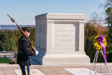Meçhul asker Closeup devriye görevlisi Kasım 2016 B Türbesi