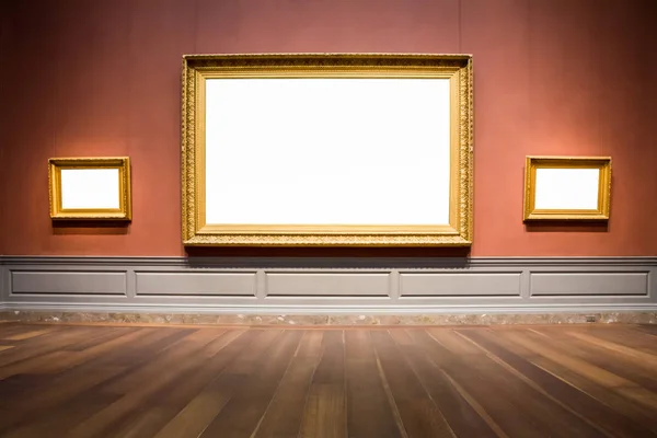 Three Ornate Picture Frames Art Gallery Museum Exhibit Blank Whi - Stock  Image - Everypixel