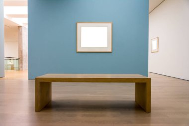 Modern Sanat Müzesi çerçeve duvar izole yolu beyaz vektör kırpma