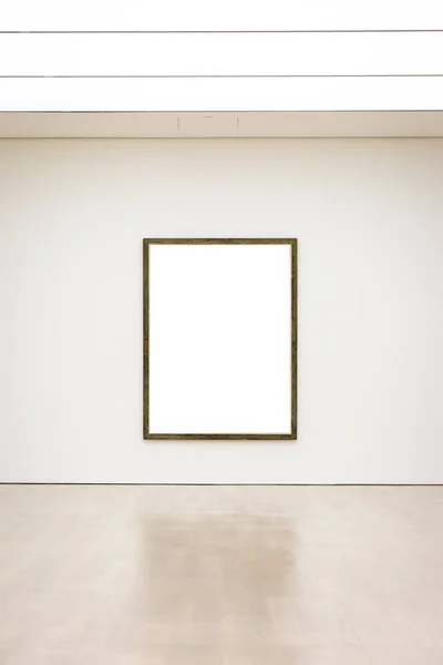 Museo d'arte moderna Cornice parete tagliando percorso isolato vettoriale bianco — Foto Stock