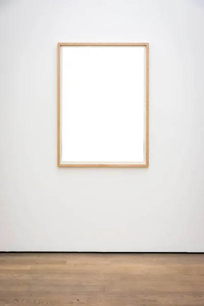 Musée d'art moderne Frame Wall Clipping Path Vecteur blanc isolé — Photo