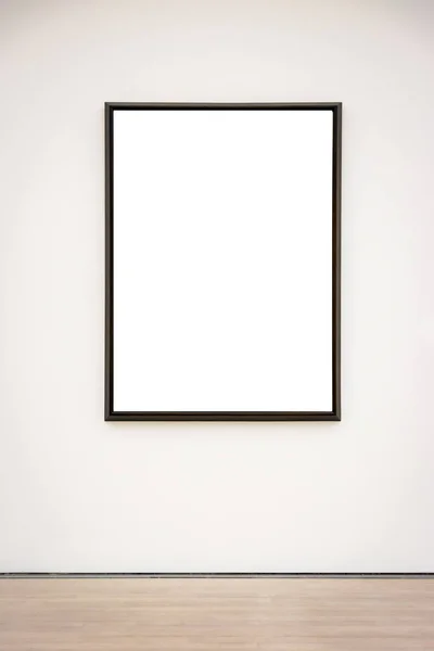 Musée d'art moderne Frame Wall Clipping Path Vecteur blanc isolé — Photo