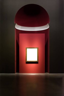 Clipp Sanat Müzesi çerçeve duvar süslü Minimal tasarım beyaz izole
