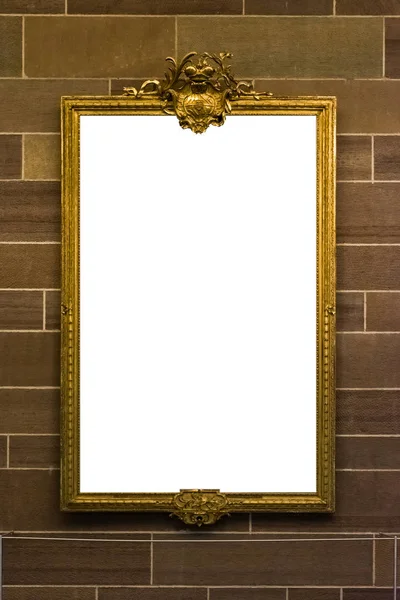 Kunstmuseum Frame Vintage sierlijke schilderij foto leeg knippen — Stockfoto